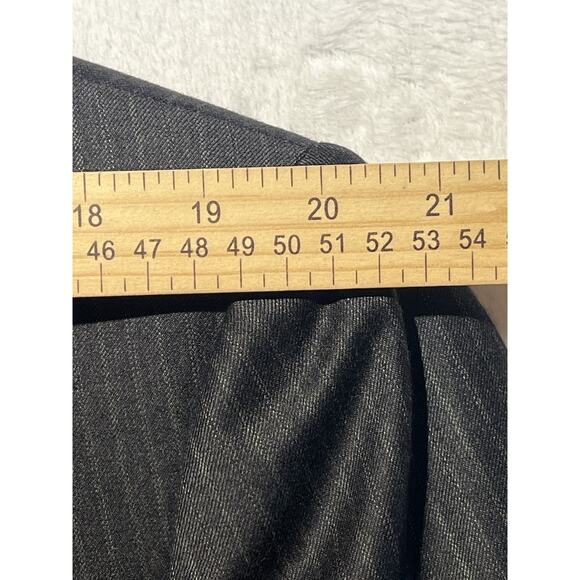 Ermenegilzo Zegna Trofeo Mens 46R 36x29 ROMA Gray Stripe Flannel Suit 3/2 Roll - Picture 9 of 16